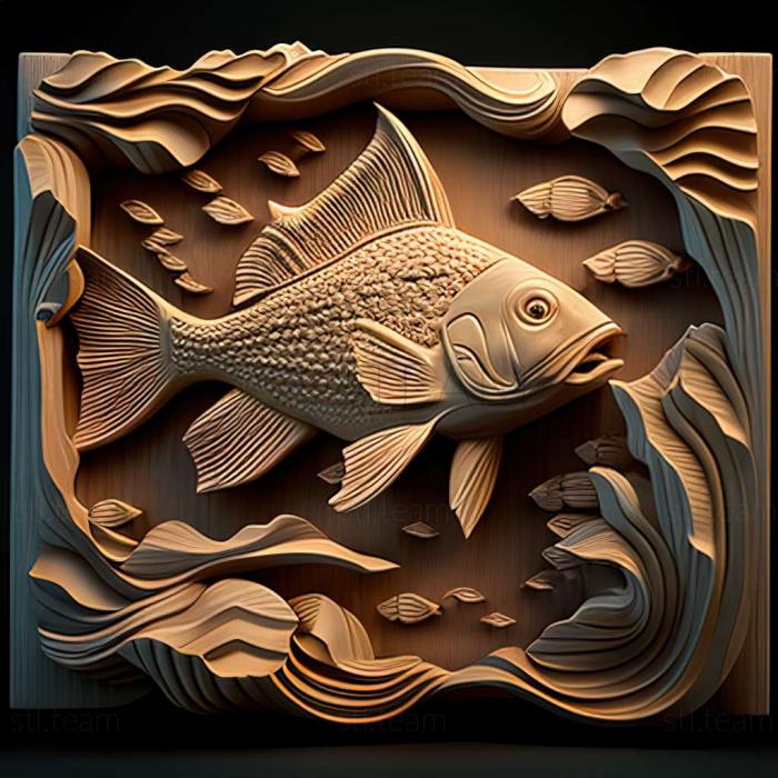 3D model Schaper s epiplatis fish (STL)